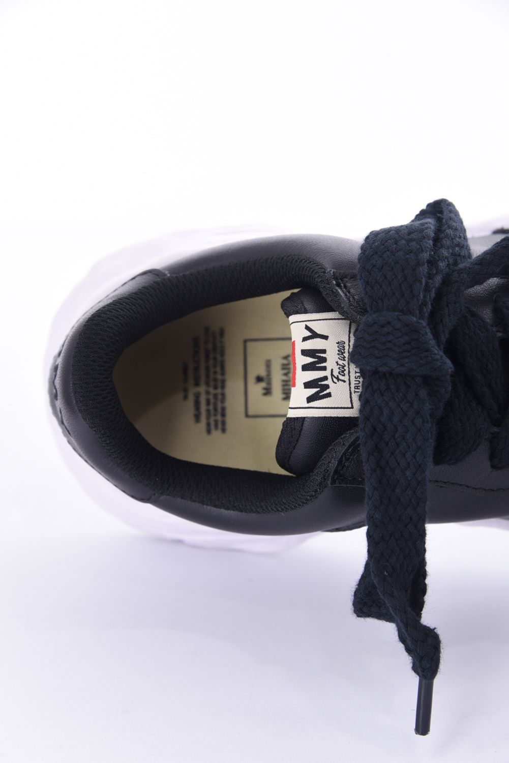 "WAYNE LOW" OG sole leather Low-Top sneaker / オリジナルソール レザー ローカットスニーカー ブラック