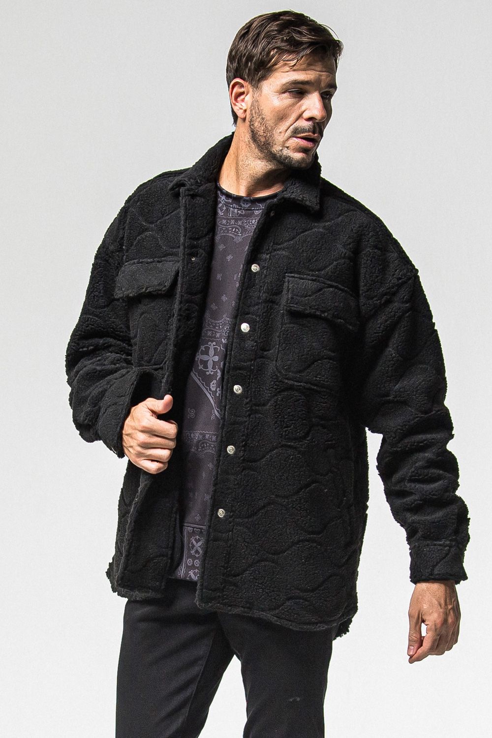 CPO  BOA SHIRTS JK  / ボア シャツ ジャケット (ブラック) (11月上旬入荷予定) ※オーダー締切：9月1日(月)18:00