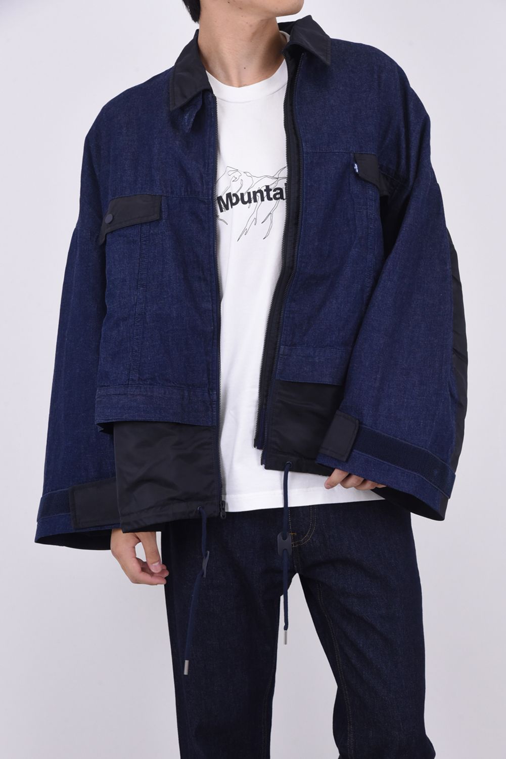 White Mountaineering - WM × LMC DOUBLE ZIP BLOUSON / レイヤード風