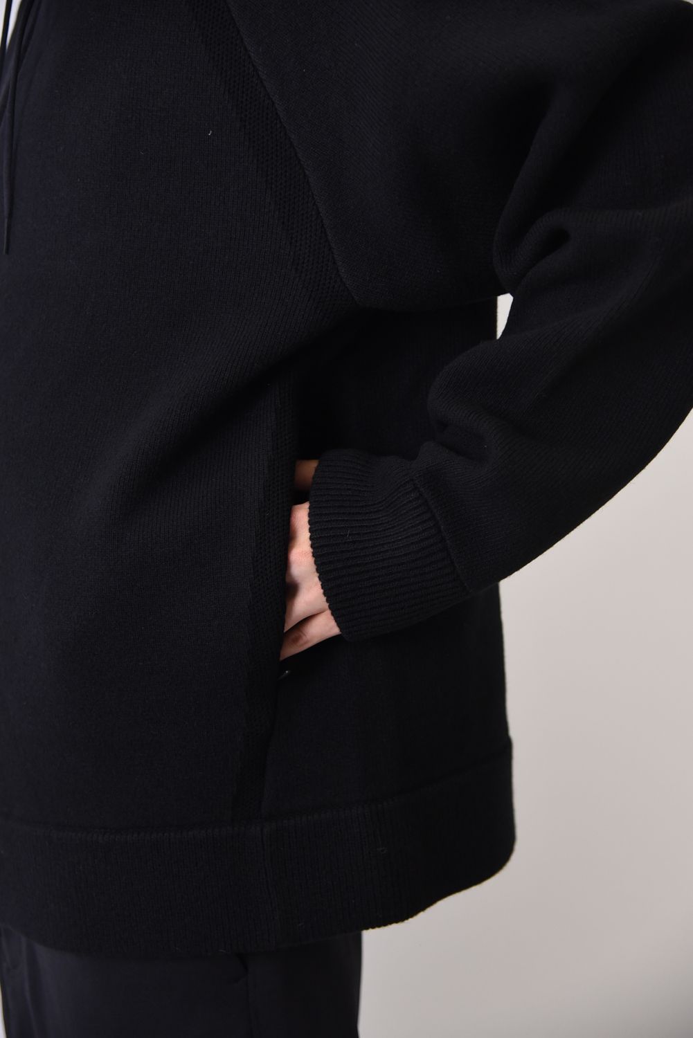 Y-3 - M CLASSIC WINTER KNIT FULL-ZIP HOODIE / バックロゴ ニット