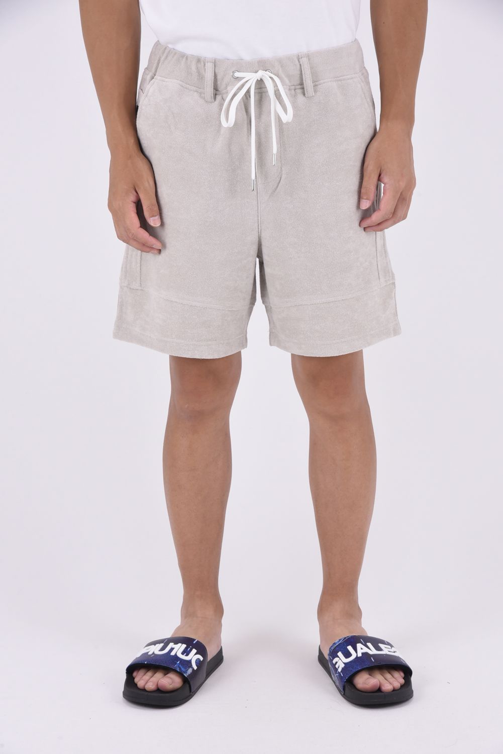 TYLER PILE SHORTS / パイル素材 ハーフパンツ グレージュ