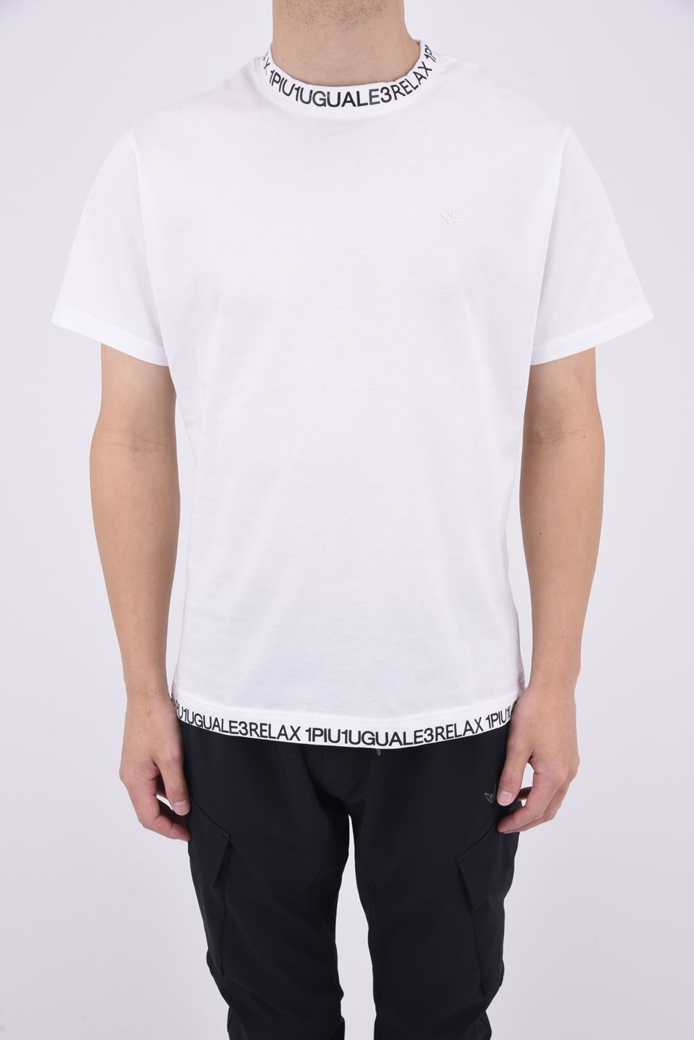 COLLAR LOGO T-SHIRT / ネックロゴ 半袖Tシャツ ホワイト