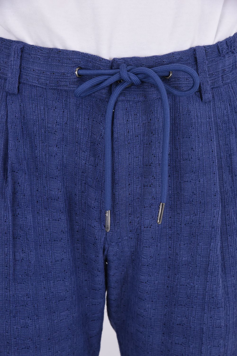 【26SS】【セットアップ】 LINEN TOUCH JACQUARD JACKET & SLACKS / リネンタッチ テーラードシングルジャケット&イージースラックス (ブルー)