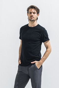 PILE ROLL UP TEE / パイル ロールアップ Tシャツ （ブラック） (4月中旬入荷予定) ※オーダー締切:2月15日(日)18時