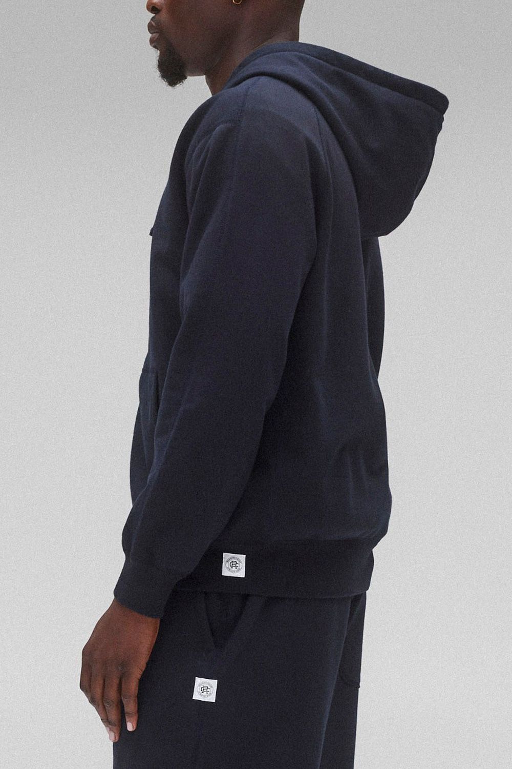 【国内正規品】【STANDARD FIT】 MIDWEIGHT TERRY ZIP HOODIE / ミッドウェイトテリー フルジップパーカー (ネイビー)