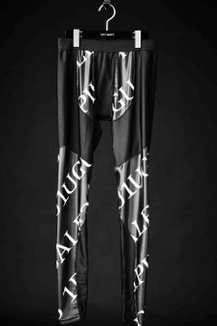 113SPORT LUXURY LEGGINS 113 LOGO TEXTILE / テキスタイル113ロゴ レギンス ブラック