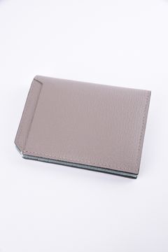 【残り1点】 CARD WALLET / LA501GT ゴートレザー 二つ折りスマートカードウォレット トルトラ / ミントグリーン