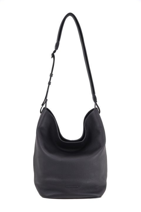ESSENTIAL DAILY HOBO MEDIUM / シュリンクレザー ミディアムサイズ ショルダートートバッグ (ブラック)