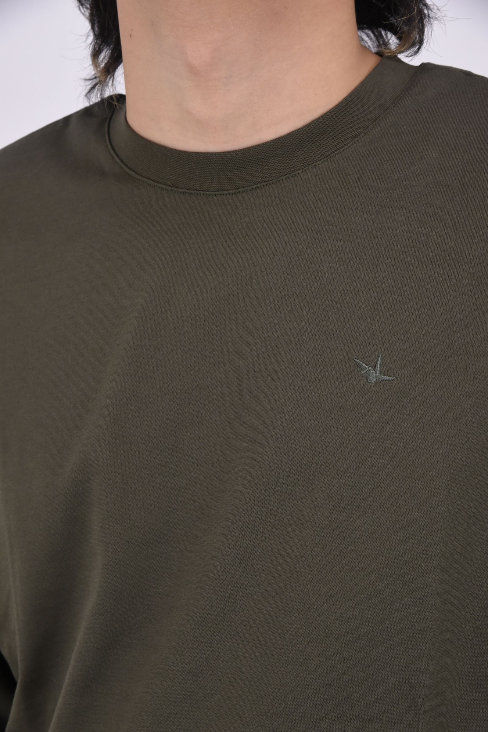 TAPE LOGO LONG T-SHIRT / テープロゴ ロングスリーブ (カーキ)