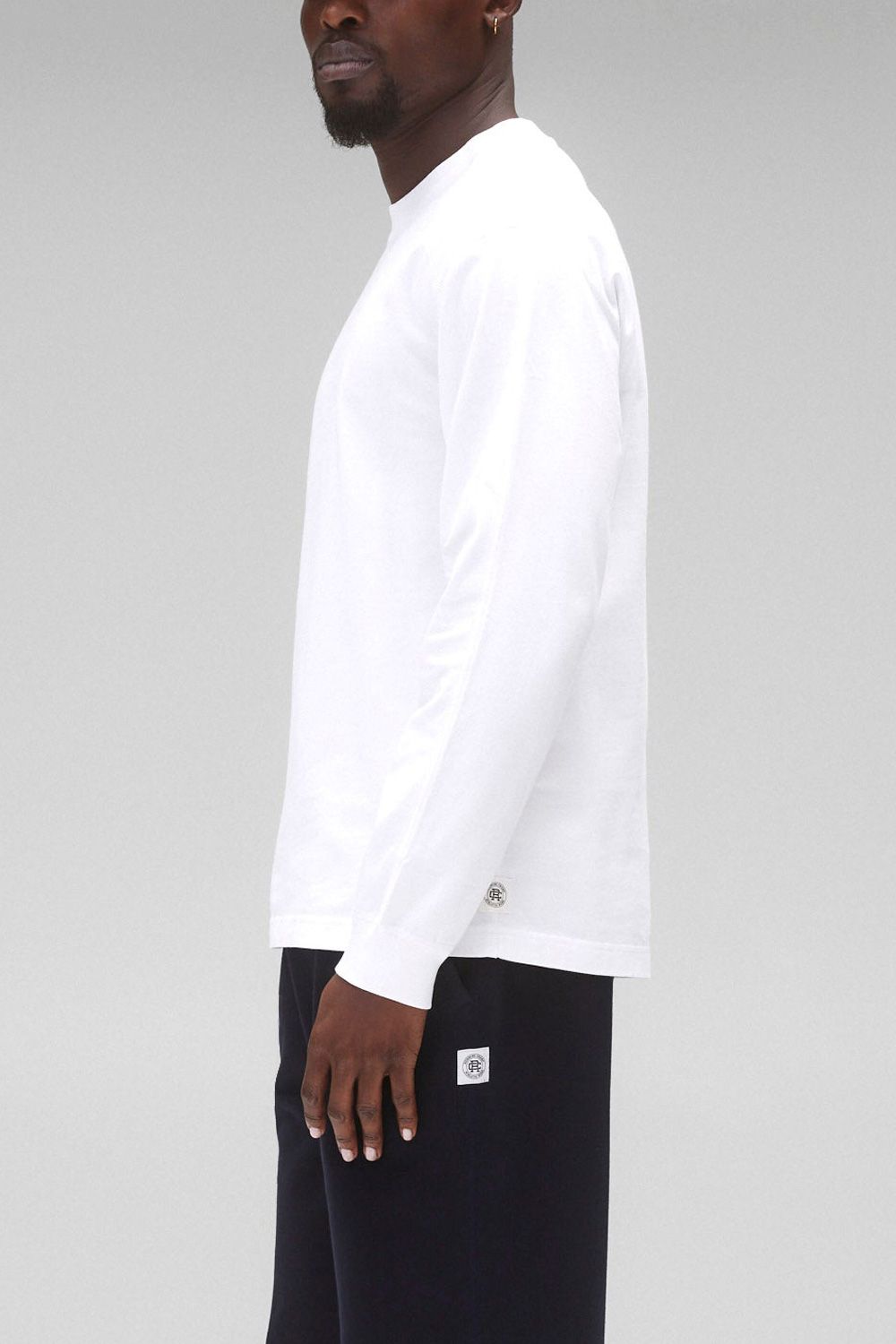 【国内正規品】【STANDARD FIT】 MIDWEIGHT JERSEY LONG SLEEVE / ミッドウェイト ジャージ スタンダード 長袖Tシャツ ホワイト