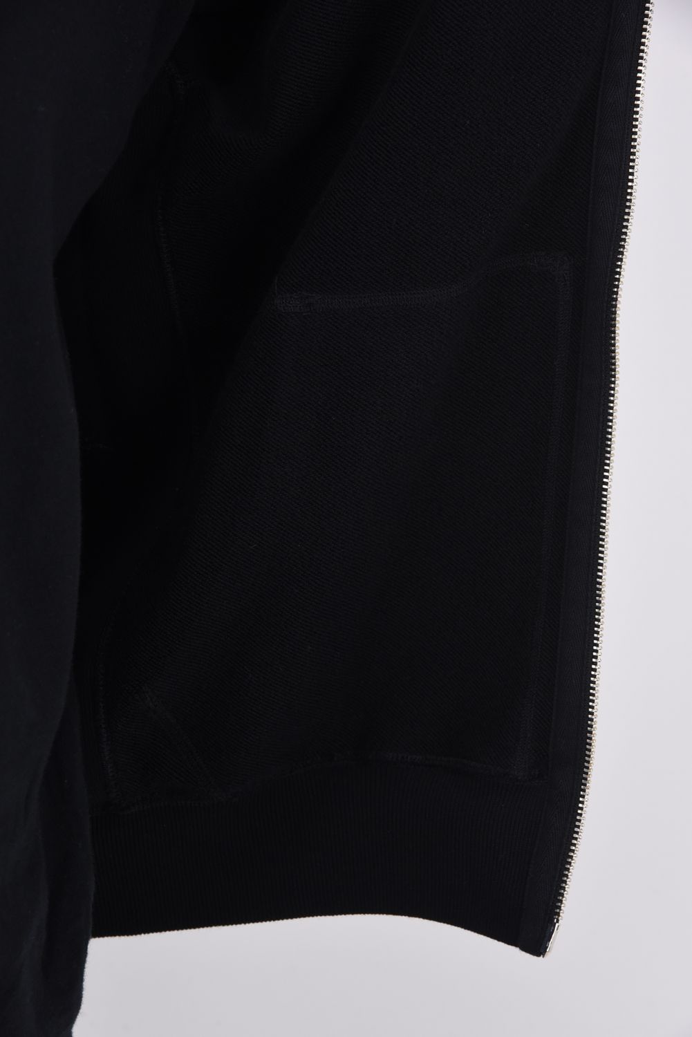【国内正規品】【STANDARD FIT】 MIDWEIGHT TERRY ZIP HOODIE / ミッドウェイトテリー フルジップパーカー (ブラック)