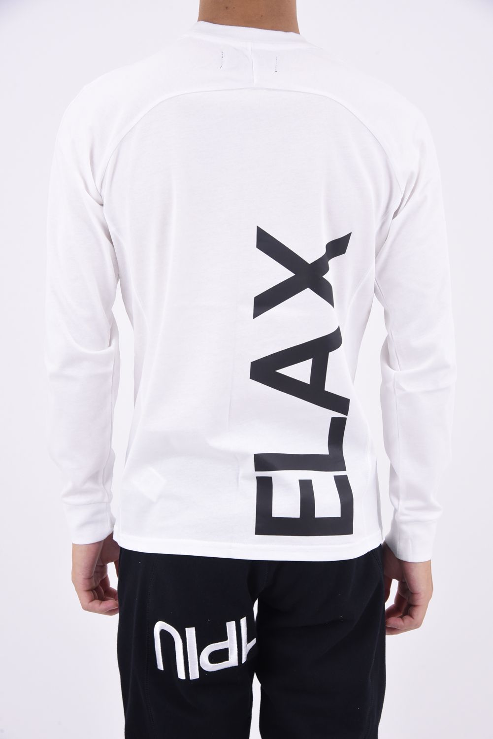 VERTICAL LOGO LONG-SLEEVED T-SHIRT / 縦ロゴ ロングスリーブ Tシャツ ホワイト