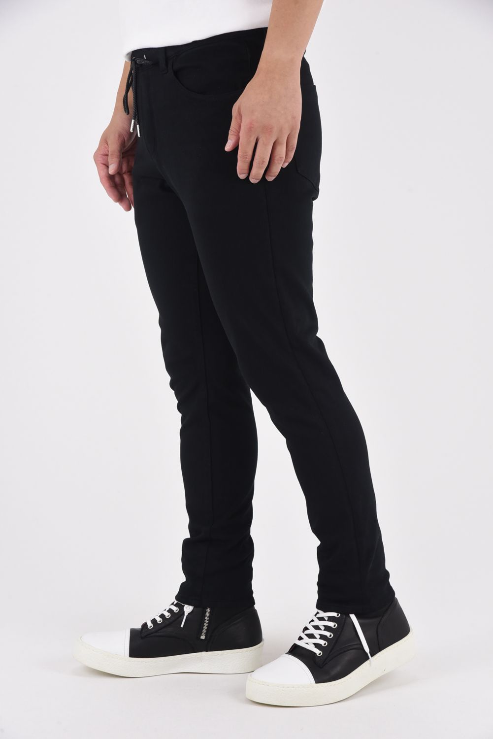 MICK DENIM JERSEY / 定番 デニム ジャージーンズ ブラック