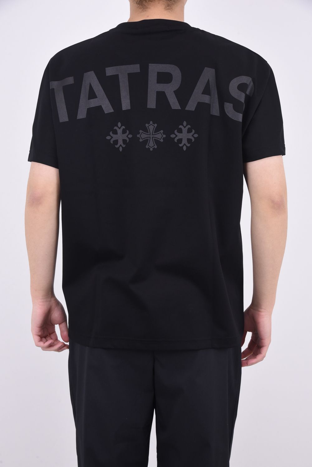 EION (エイオン) / ブランドロゴプリント  オーバーサイズ クルーネック 半袖 Tシャツ ブラック
