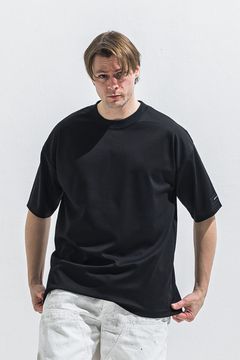 REV MESH OVER TEE / ナイロンメッシュ オーバーサイズ Tシャツ （ブラック） (6月中旬入荷予定) ※オーダー締切:2月15日(日)18時