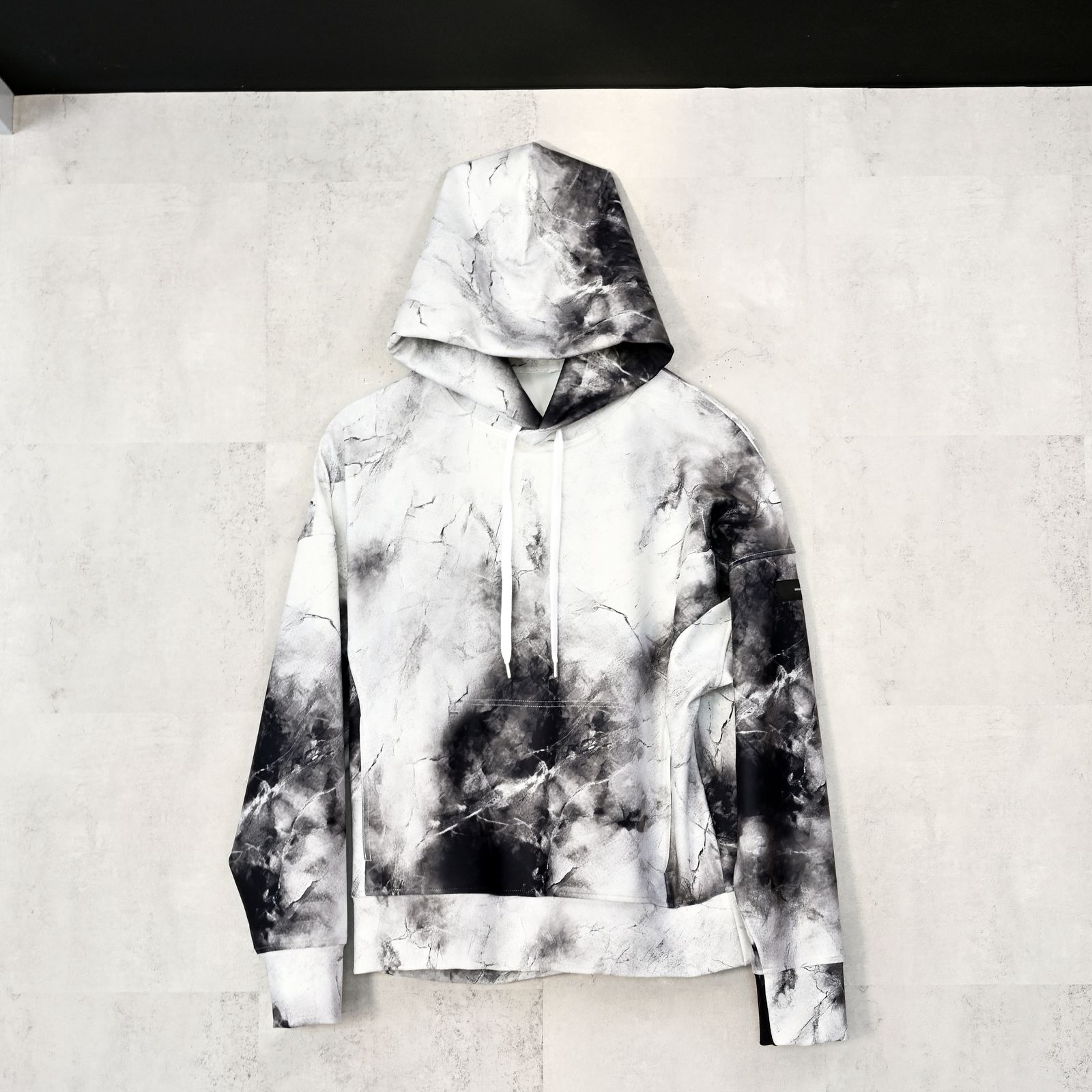 OVER HOODIE / トリコット オーバーパーカー (マーブルホワイト) (1月上旬入荷予定) ※オーダー締切:9月7日(月)17時