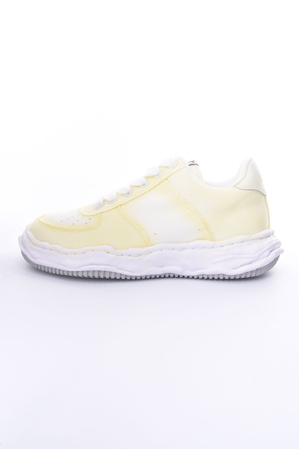 "WAYNE" OG Sole Effect Canvas Low-top Sneaker / オリジナルソール スプレーエフェクト キャンバス ローカットスニーカー ホワイト