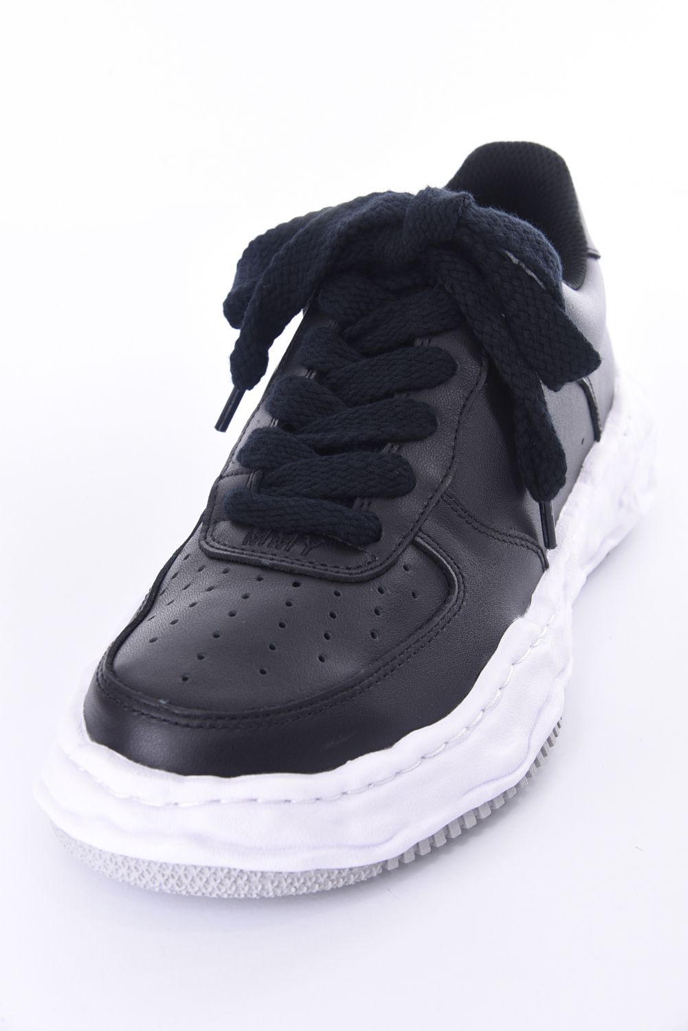 "WAYNE LOW" OG sole leather Low-Top sneaker / オリジナルソール レザー ローカットスニーカー ブラック