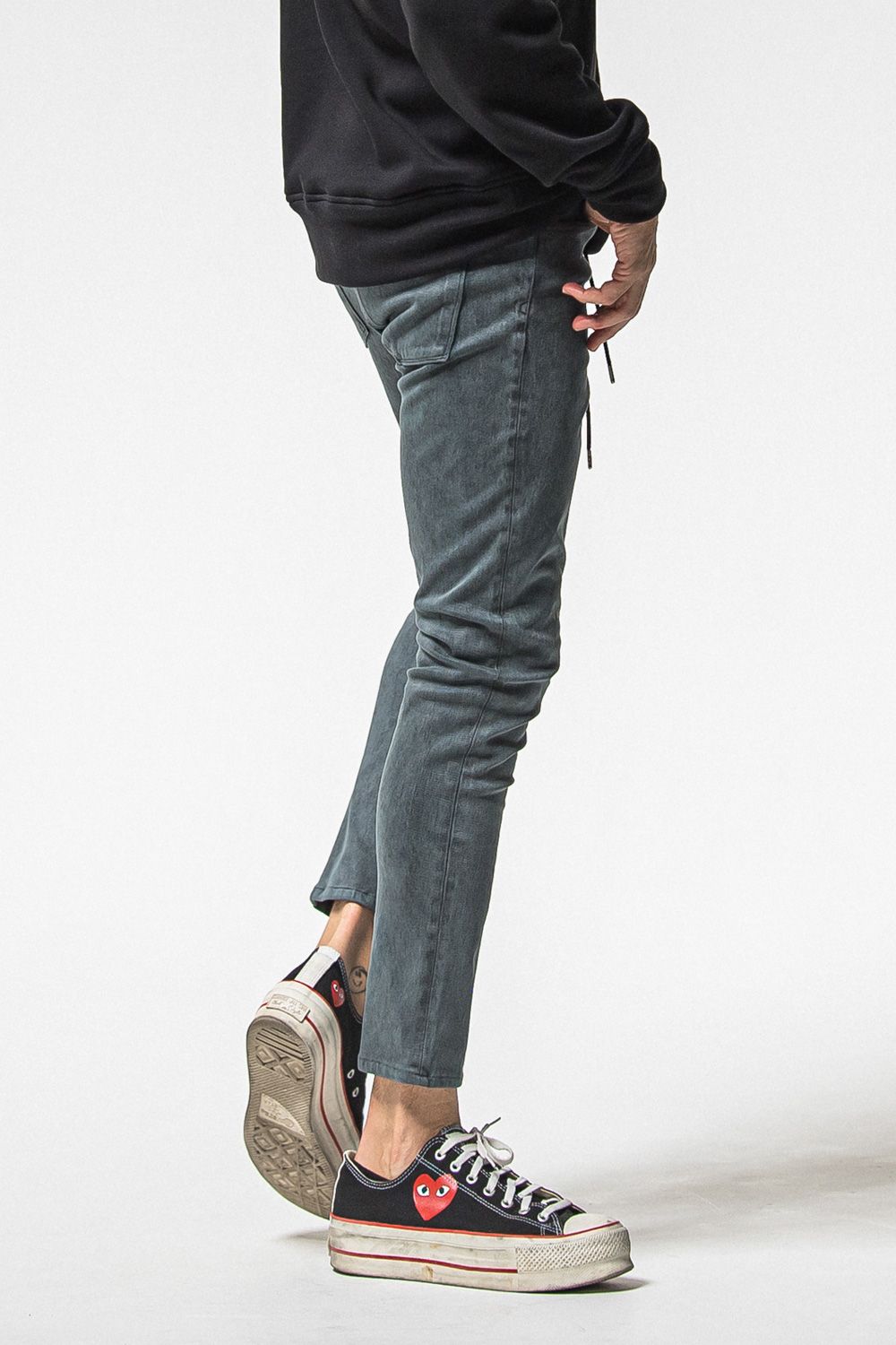 MICK DENIM JERSEY / 定番 デニム ジャージーンズ  (Pブラック) (12月上旬入荷予定) ※オーダー締切：9月1日(月)18:00