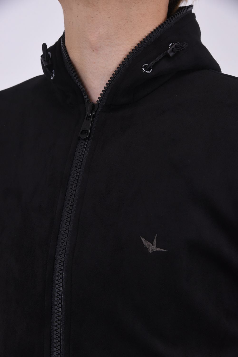 【バックプリント部分にシワ有】 R[10] 113 FULL ZIP PARKA DIAMOND BK / 113ロゴ ルーズフィット フルジップ フーディー ブラック