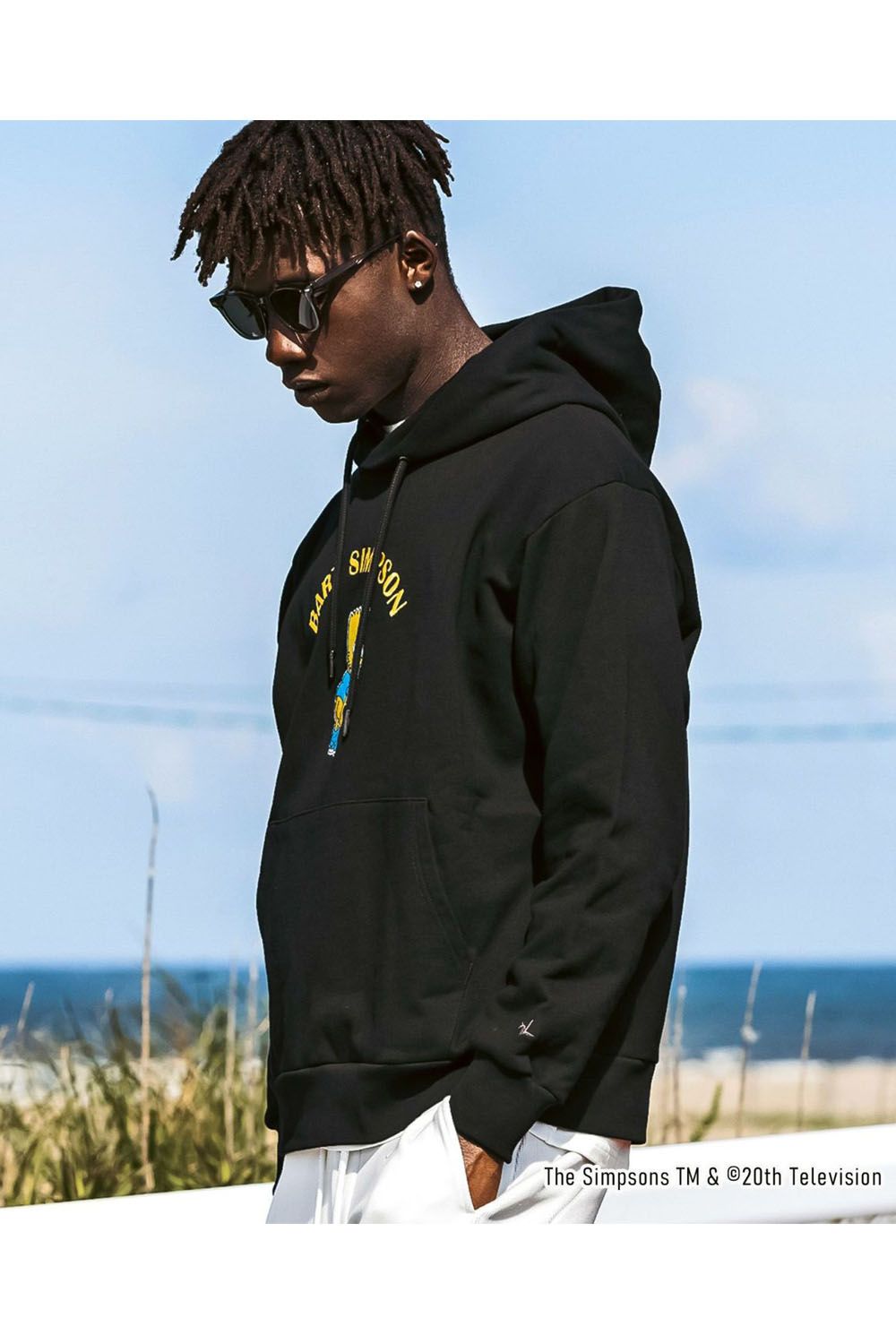 BART SIMPSON HOODIE / シンプソンズプリント フーディ (ブラック)