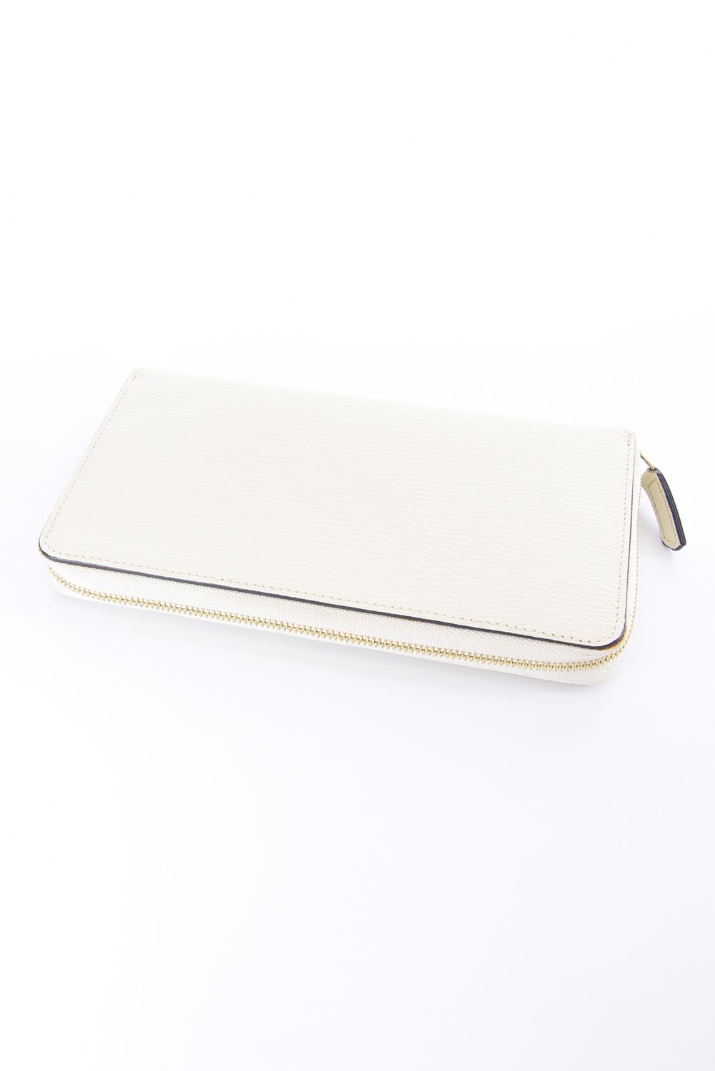 【残り1点】 ROUND ZIP LONG WALLET / LA409 ラウンドジップ ロングウォレット ホワイト / グレー