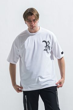 RC RUSH OVER TEE / ロゴ ラッシュガード オーバーサイズ Tシャツ （ホワイト/ブラック） (6月上旬入荷予定) ※オーダー締切:2月15日(日)18時