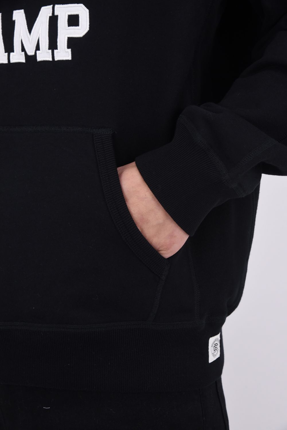 【国内正規品】【STANDARD FIT】 MIDWEIGHT TERRY ARCH LOGO HOODIE / ミッドウェイト アーチロゴ プルオーバーフーディー ブラック