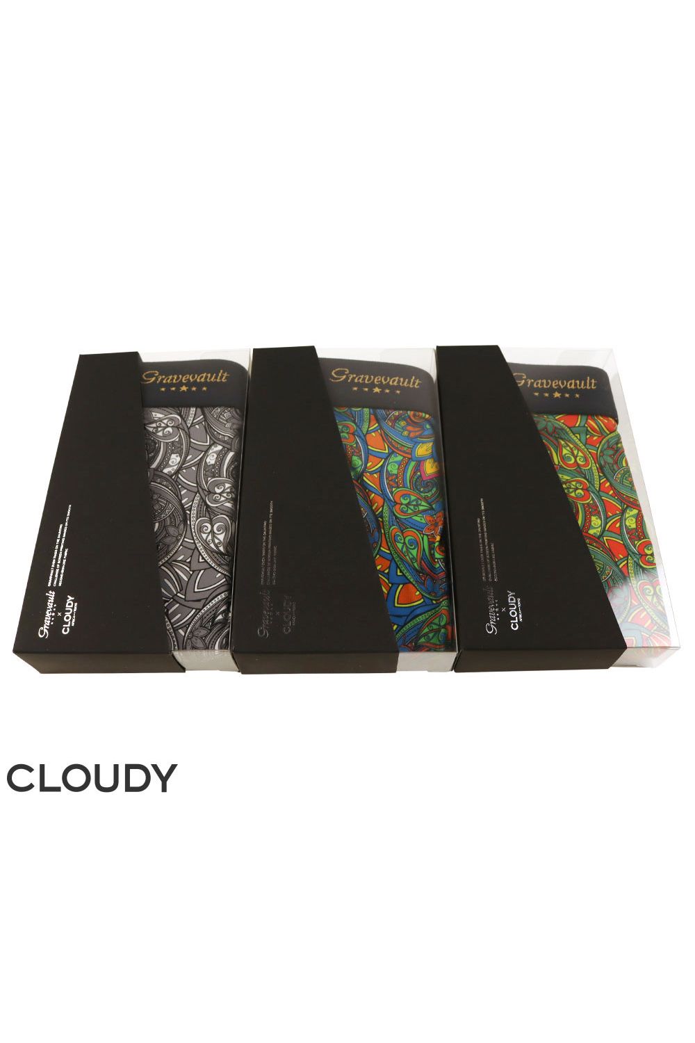 【gravevault x CLOUDY】 FLORATICA Short Boxer - グレー