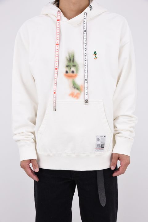 LEON PRINTED SWEAT HOODIE / キャラクタープリント パーカー (ホワイト)