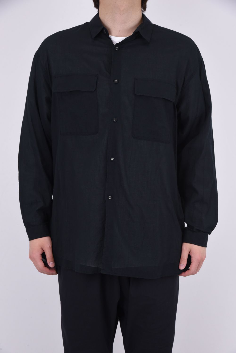 White Mountaineering - LONG SLEEVES SHIRT / コットン ロング