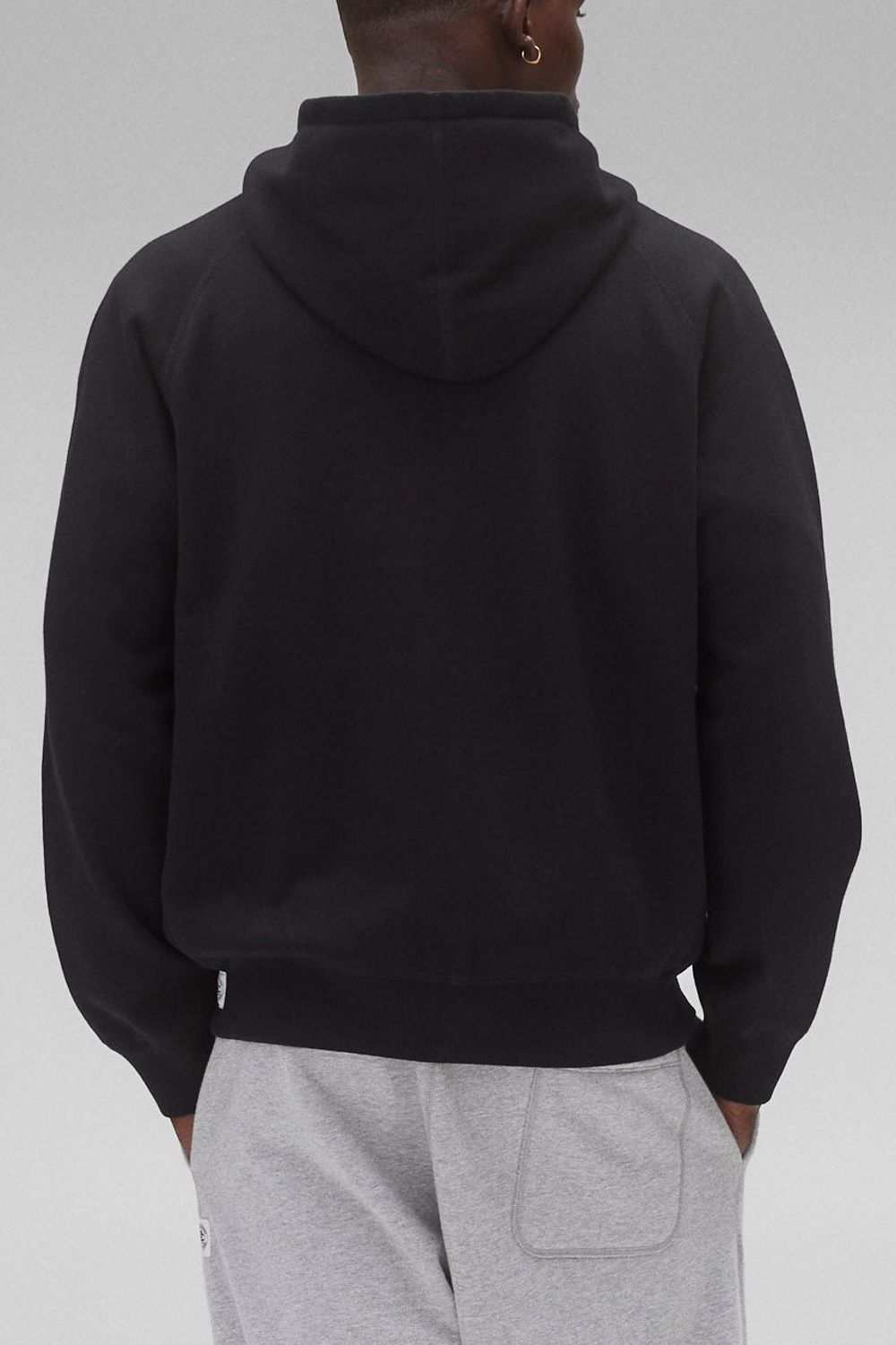 【国内正規品】【STANDARD FIT】 MIDWEIGHT TERRY ZIP HOODIE / ミッドウェイトテリー フルジップパーカー (ブラック)