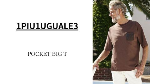 1PIU1UGUALE3 ビッグシルエット ポケットTシャツ入荷