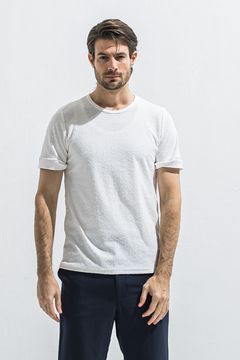 PILE ROLL UP TEE / パイル ロールアップ Tシャツ （ホワイト） (4月中旬入荷予定) ※オーダー締切:2月15日(日)18時