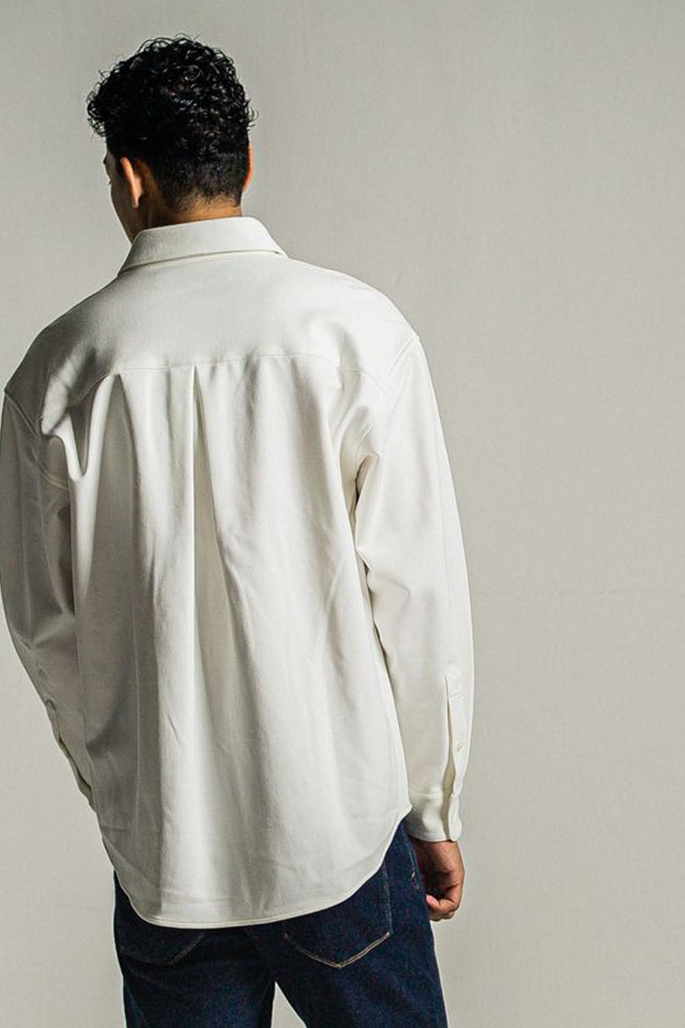 JERSEY JACK SHIRTS / 裏起毛 ジャックシャツ ホワイト