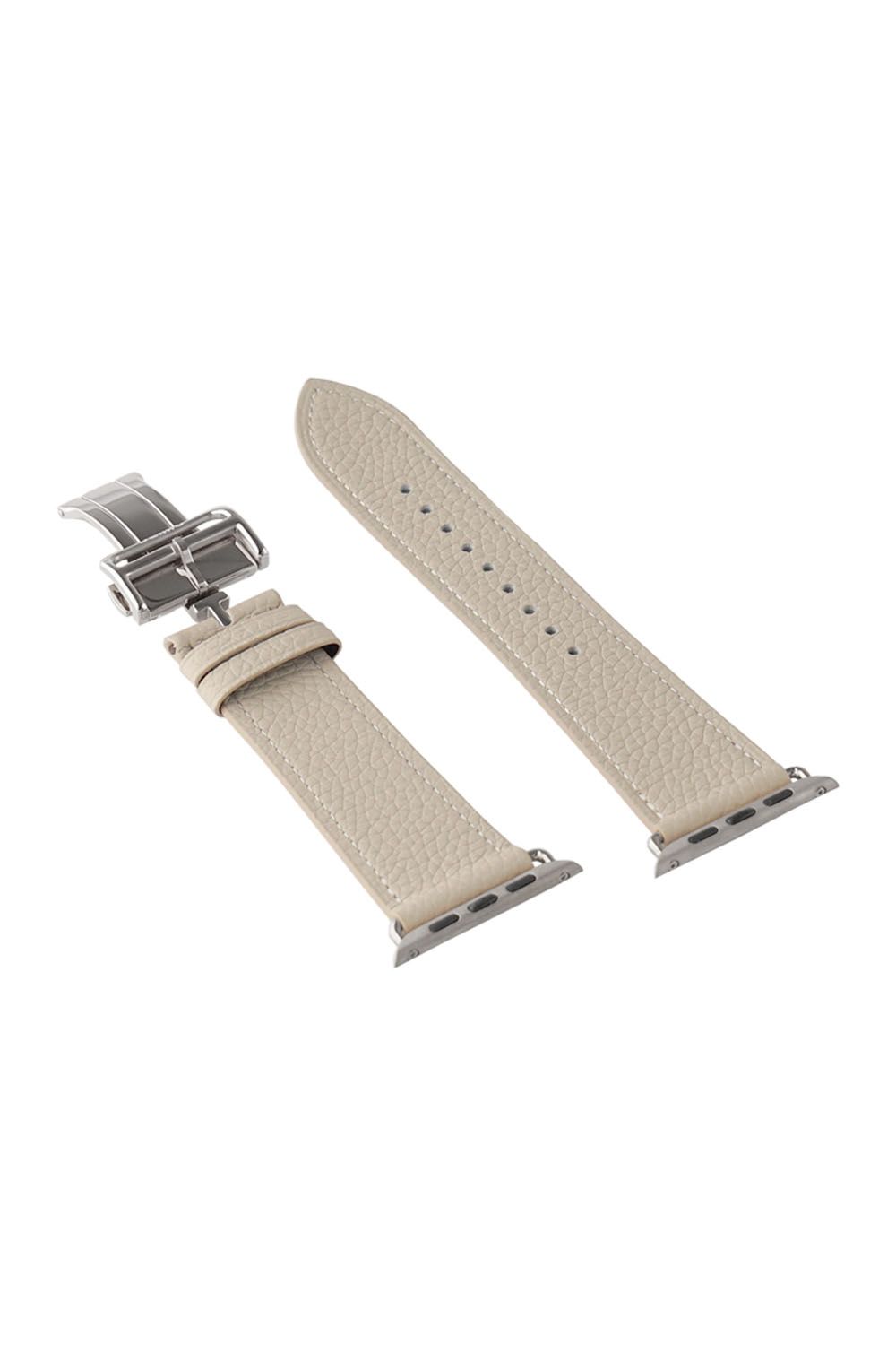 Apple Watch Leather Band / Apple Watchレザーバンド ベージュ / シルバー