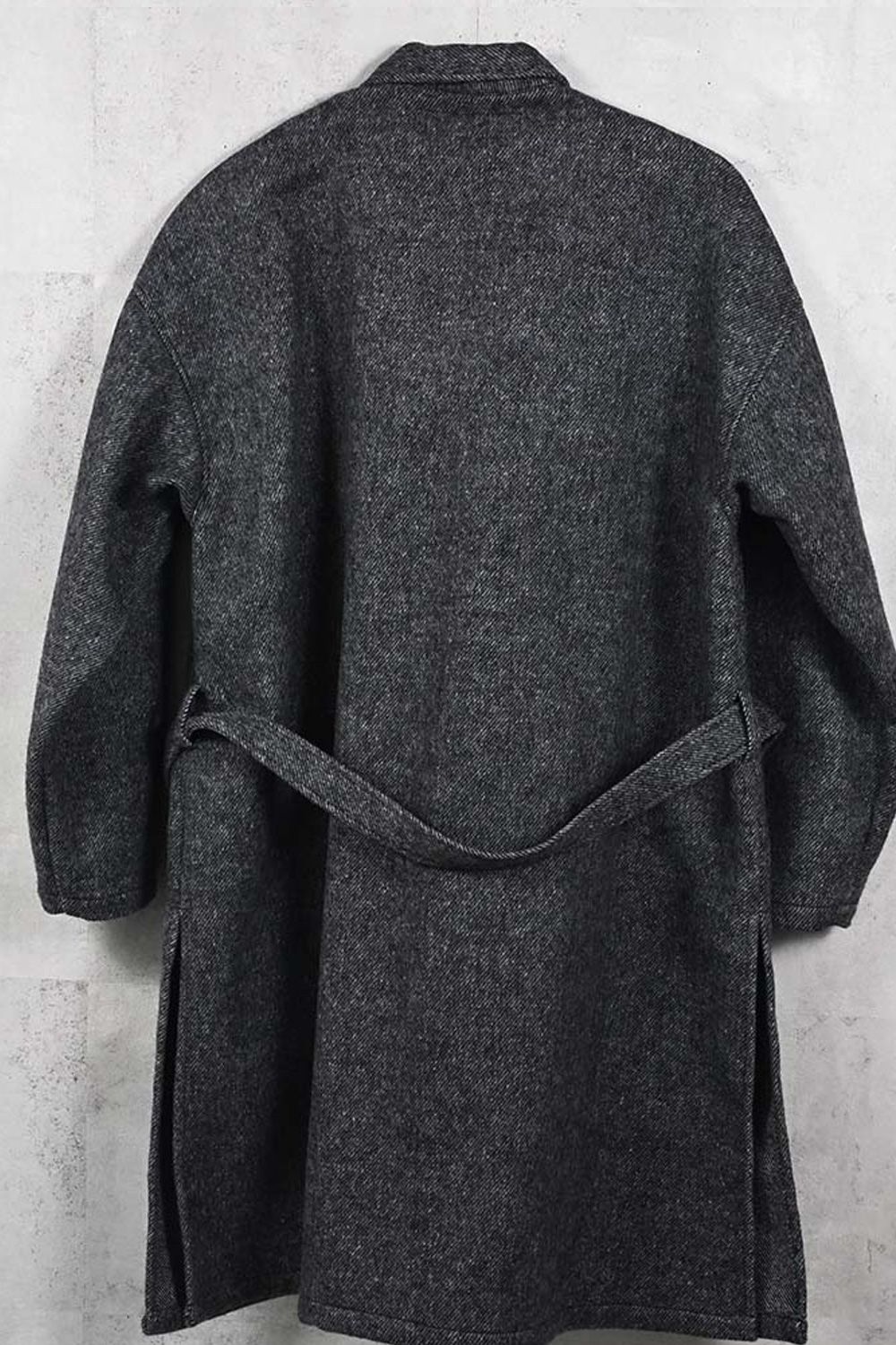GOWN OVER COAT / ウール オーバー サイズ ガウンコート (グレー) (11月上旬入荷予定) ※オーダー締切：9月1日(月)18:00