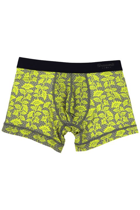 Barbed Flower Short Boxer - モードイエロー