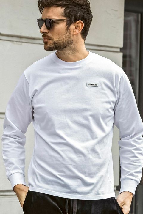 PLATE LONG T-SHIRT / プレート ロングTシャツ (ホワイト)
