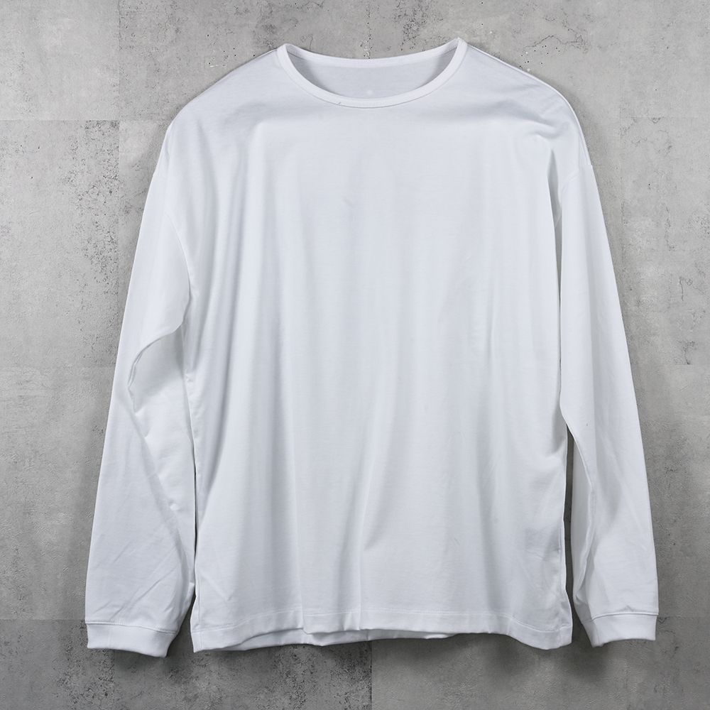 PIN ST RC over longsleave Tee / バックロゴプリント オーバーサイズ ロングスリーブTシャツ (ホワイト) (7月中旬入荷予定) ※オーダー締切:5月23日(土)17時