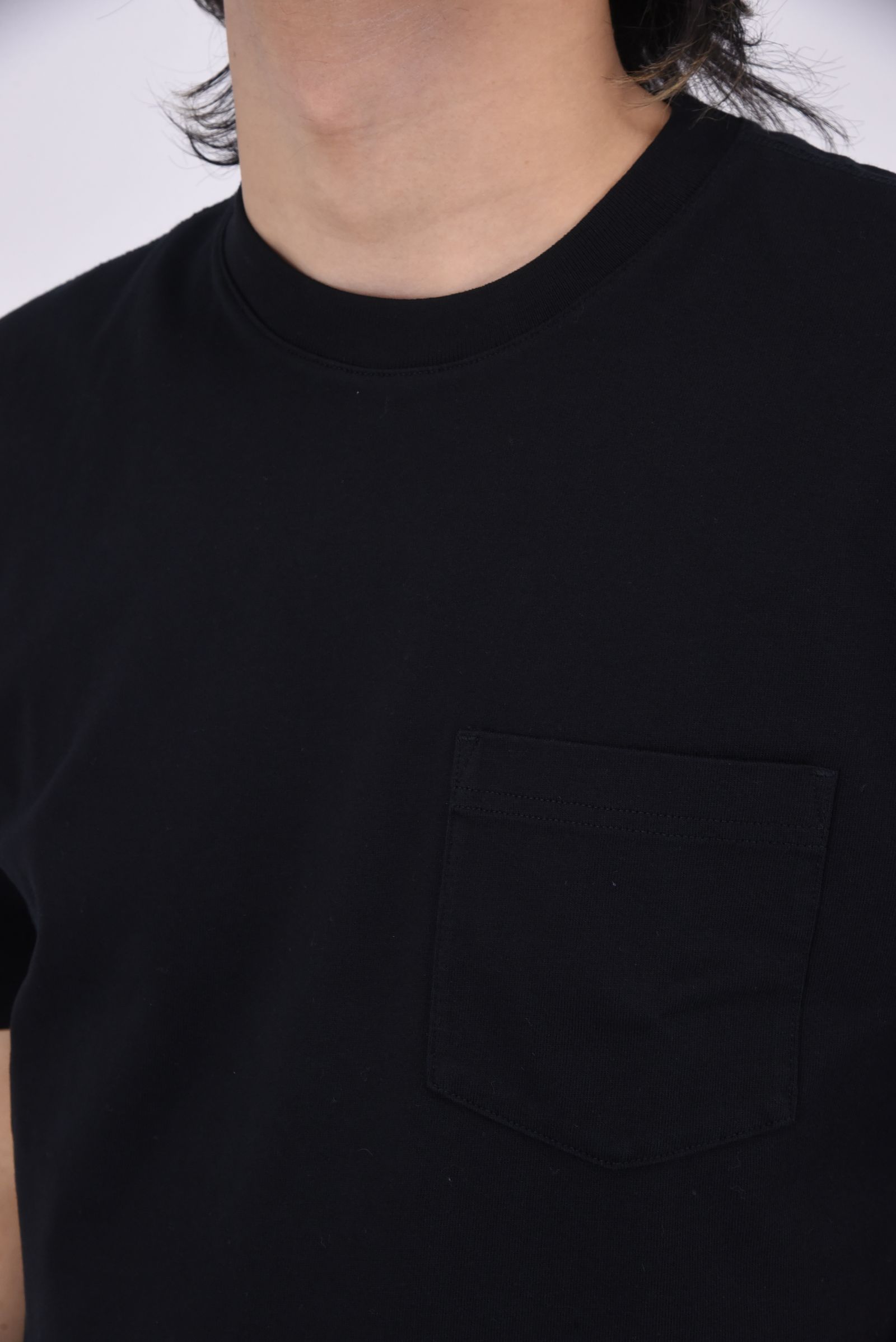 【国内正規品】【STANDARD FIT】 MIDWEIGHT JERSEY POCKET T-SHIRT / ミッドウェイト ジャージ スタンダード ポケット 半袖Tシャツ ブラック