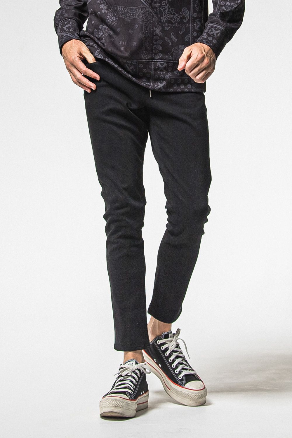 MICK DENIM JERSEY / 定番 デニム ジャージーンズ (ブラック) (12月上旬入荷予定) ※オーダー締切：9月1日(月)18:00
