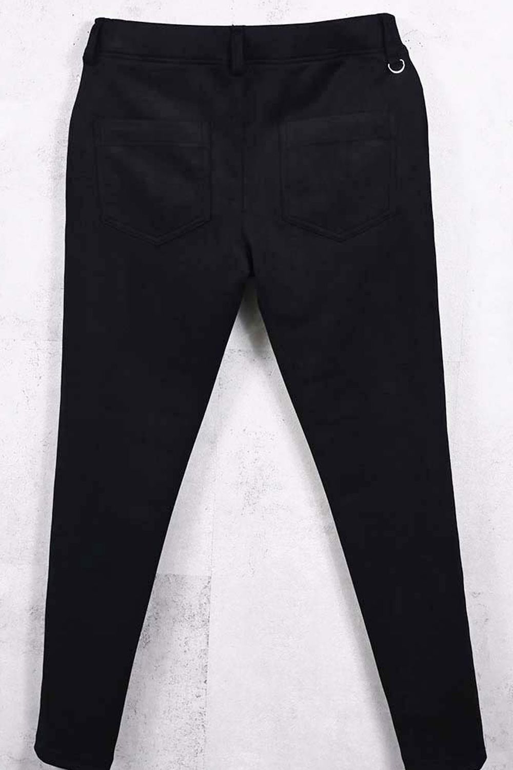 CHRIS EASY HEAT TUCK PANTS / スウェードジャージー スラックスイージータックパンツ (ブラック) (1月上旬入荷予定) ※オーダー締切：9月1日(月)18:00