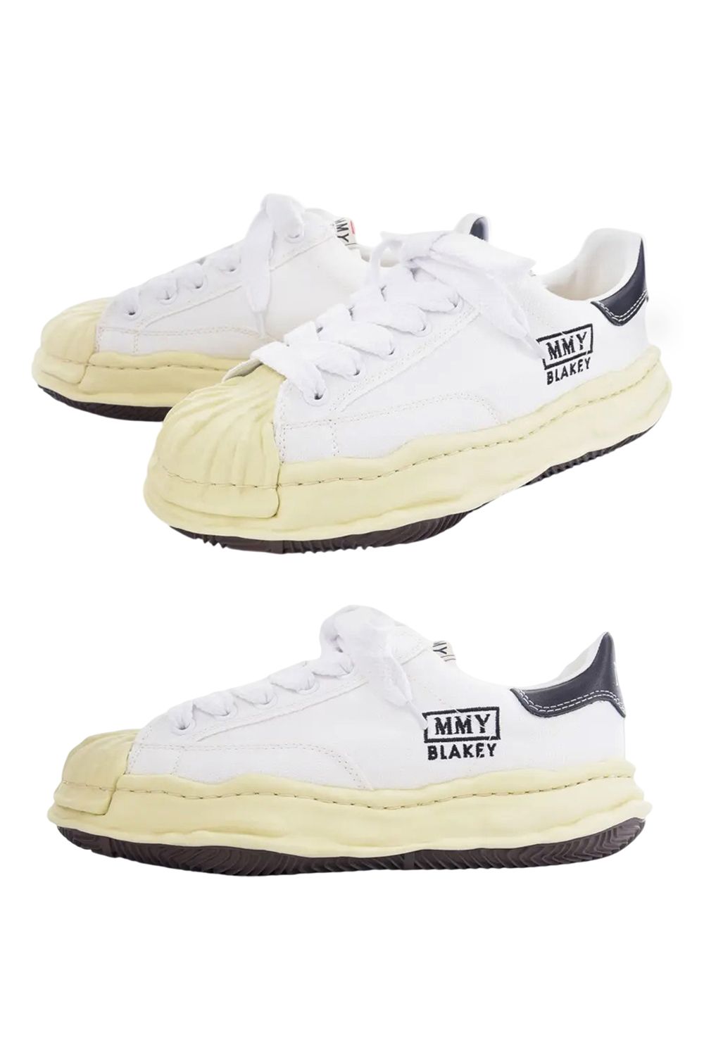 【BLAKEY LOW】 OG sole Canvas Low-top Sneaker / キャンバス ヴィンテージ風ソール ローカットスニーカー (ホワイト)