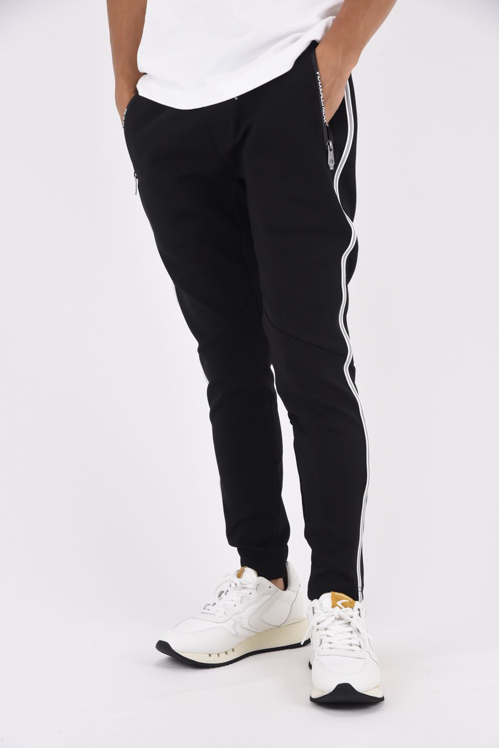 PIPING LINE PANTS / パイピングライン パンツ ブラック