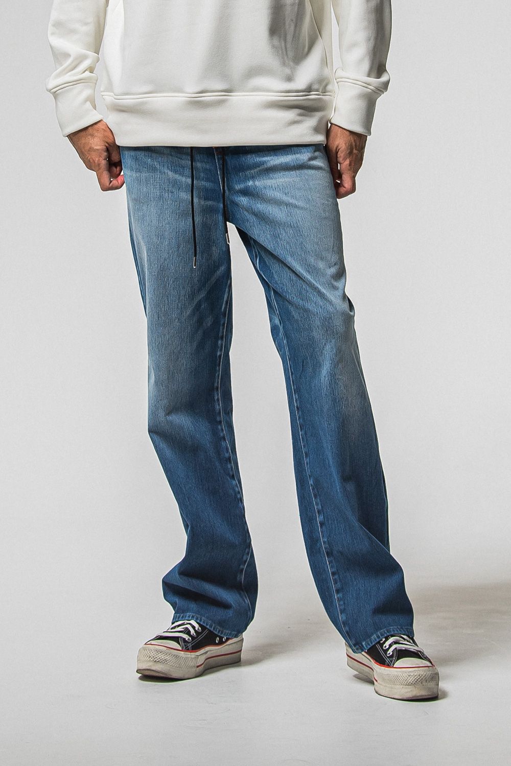 KING DENIM JERSEY / 新定番 バギーシルエット デニムジャージーンズ (インディゴユーズド) (12月中旬入荷予定) ※オーダー締切：9月1日(月)18:00