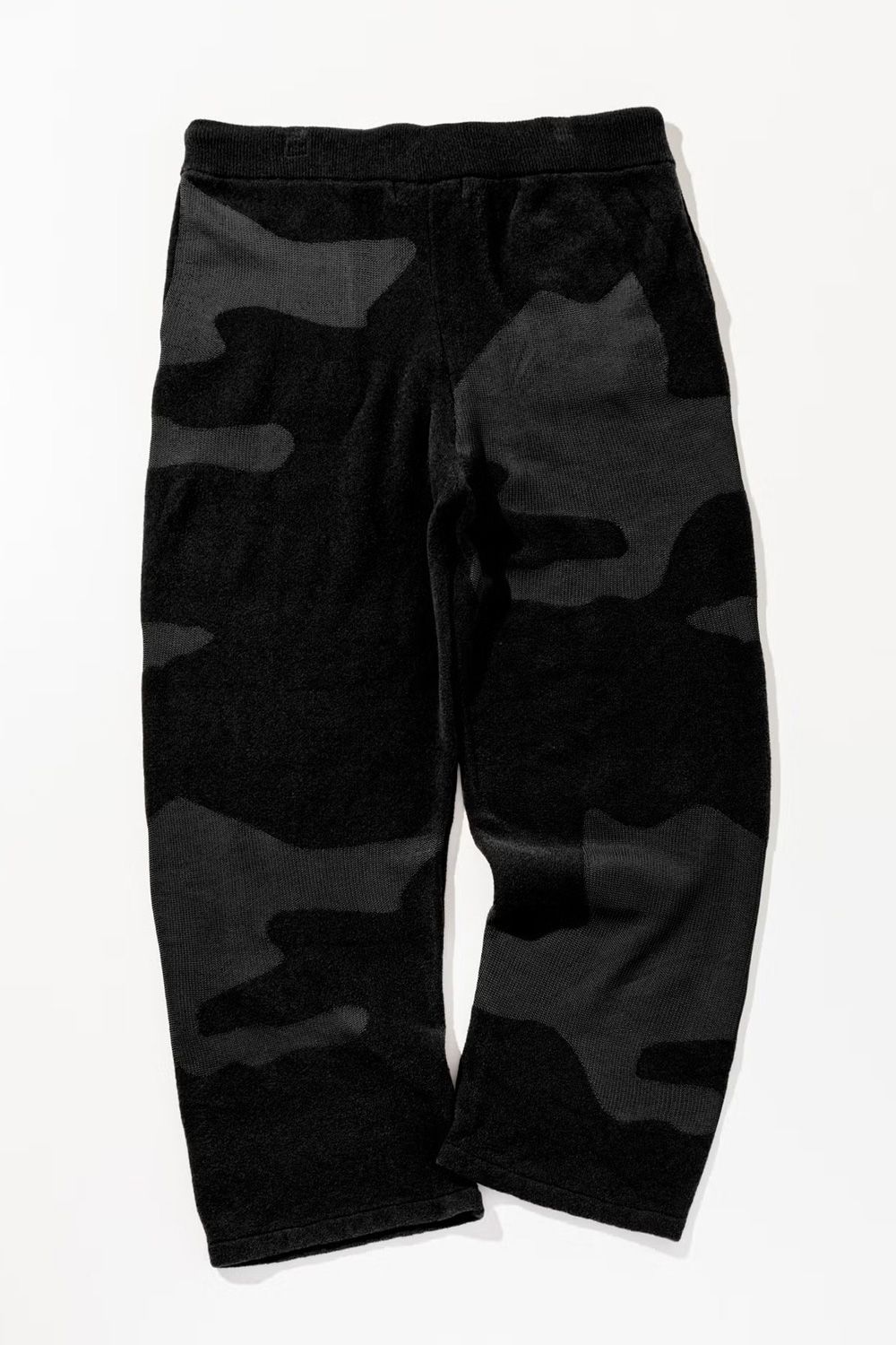 【26AW】 RECOVERY TECH TONAL CAMO RELAX KNIT PANTS / リカバリーテック トーナル カモ リラックス ニットパンツ (ブラック)