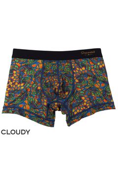 【gravevault x CLOUDY】 FLORATICA Short Boxer - ブルー