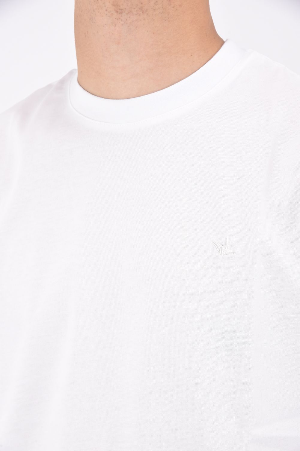 CIRCLE LOGO RHINESTONE SHORT SLEEVE T-SHIRT / サークルロゴ ラインストーン 半袖Tシャツ ホワイト