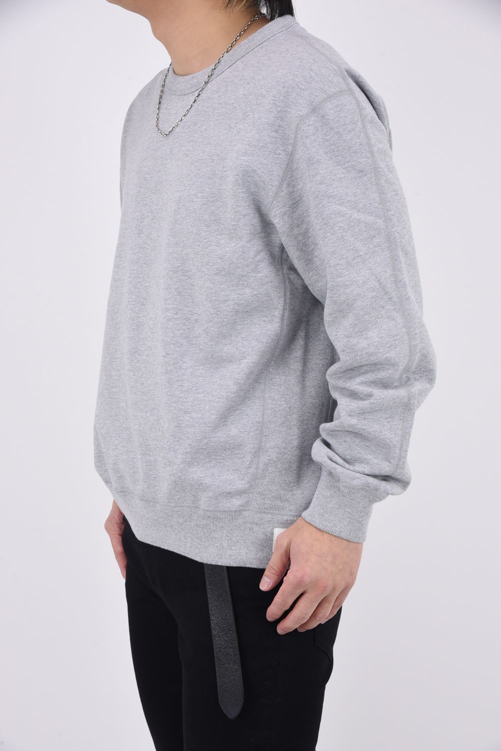 【国内正規品】【STANDARD FIT】 MIDWEIGHT TERRY CREWNECK / ミッドウェイト クルーネックスウェット (ヘザーグレー)